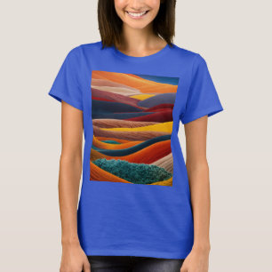"Wüste Art Blue T - Shirt - Entdecken Sie die Kuns