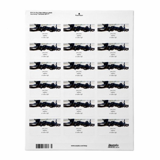 Wüste Barbed Wire Adressaufkleber (Vorne)