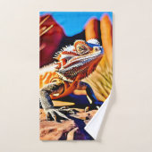 Wüste Bartded Dragon Badhandtuch Set (Handtuch)