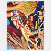 Wüste Bartded Dragon Fleecedecke (Vorderseite)