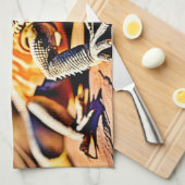 Wüste Bartded Dragon Geschirrtuch (Viertel Falte)