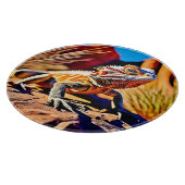 Wüste Bartded Dragon Schneidebrett (Ecke)