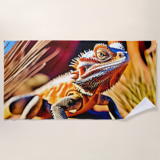 Wüste Bartded Dragon Strandtuch