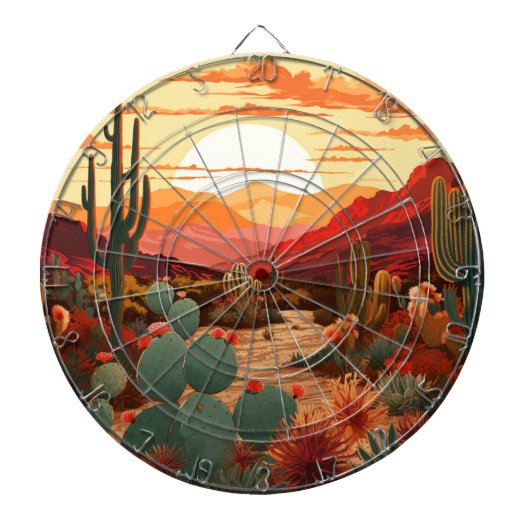 Wüste Beauty #1 Poster Dartscheibe (vorne)