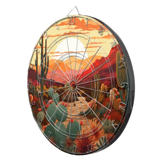 Wüste Beauty #1 Poster Dartscheibe (Vorderseite rechts)