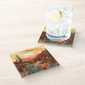 Wüste Beauty #1 Poster Glasuntersetzer (Schrägansicht)