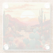 Wüste Beauty #1 Poster Glasuntersetzer (Rückseite)