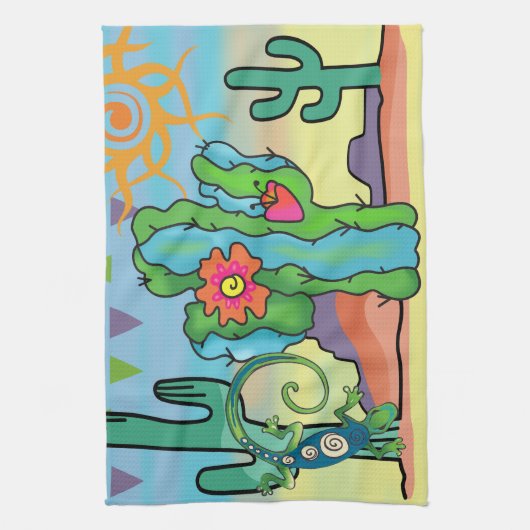 Wüste Beauty Geschirrtuch (Vertikal)