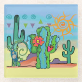 Wüste Beauty Glasuntersetzer (Vorderseite)