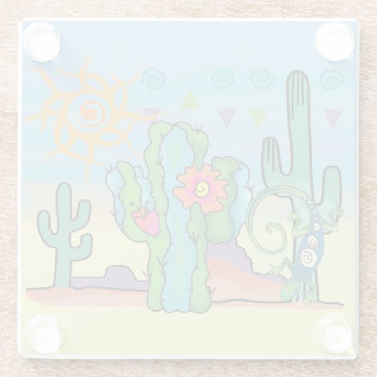 Wüste Beauty Glasuntersetzer (Rückseite)
