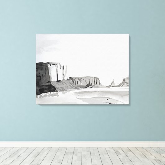 Wüste Beauty Leinwanddruck (Insitu (Holzboden))