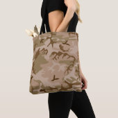 Wüste Beige Brown Green Camouflage Camouflage Tasche (Von Nahem)