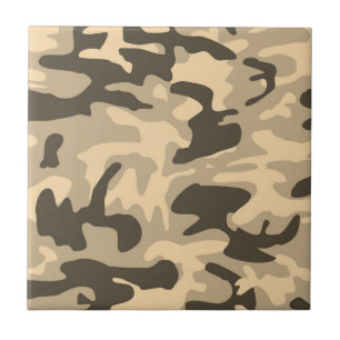 Wüste Beige Camouflage Camouflage Muster Fliese