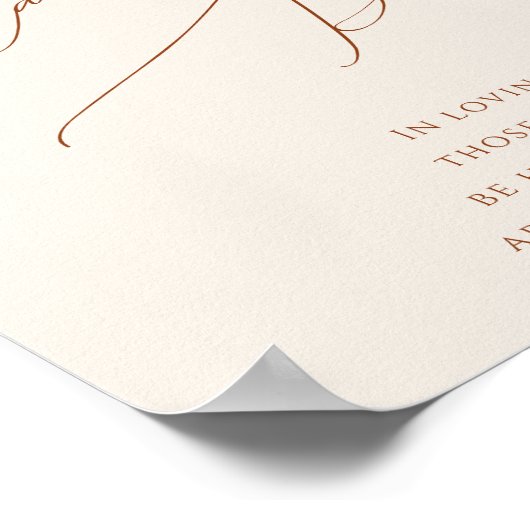 Wüste | Beige Dieses Candle Burns Poster (Ecke)