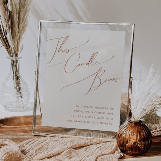 Wüste | Beige Dieses Candle Burns Poster