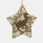 Wüste Beige Digital Camouflage Deer Camouflage Mus Keramikornament (Rechts)