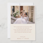 Wüste | Beige Fotos Dankeskarte (Rückseite)