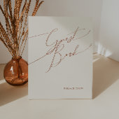 Wüste | Beige Gästebuch Sockelschild