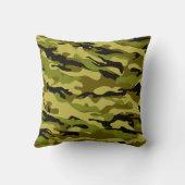 Wüste Beige Grüne Camouflage Kissen (Rückseite)