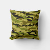 Wüste Beige Grüne Camouflage Kissen (Vorderseite)