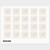 Wüste | Beige Hochzeiten Umschlag Aufkleber (Blatt)