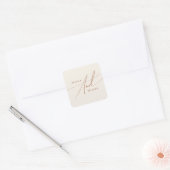 Wüste | Beige Hochzeiten Umschlag Aufkleber (Umschlag)