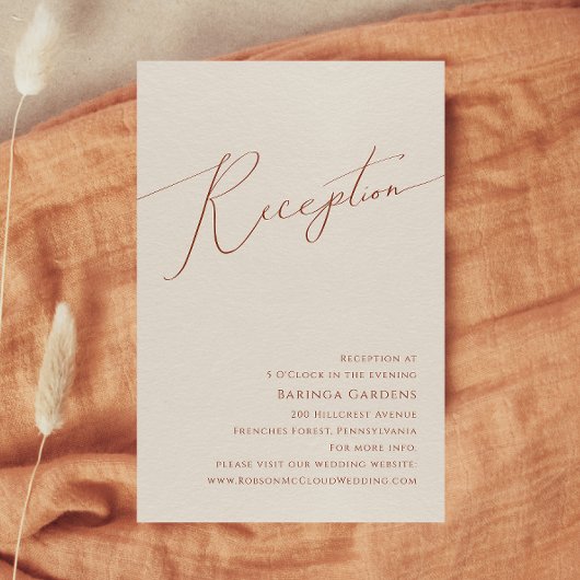 Wüste | Beige Hochzeitskarte Begleitkarte