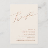 Wüste | Beige Hochzeitskarte Begleitkarte (Vorderseite)