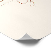 Wüste | Beige Karten und Geschenke Zeichen Poster (Ecke)