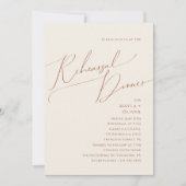 Wüste | Beige Probe Dinner Einladung (Vorderseite)