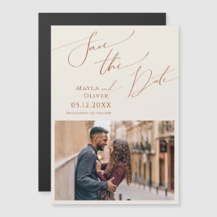 Wüste   Beige Save the Date Magneteinladung