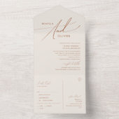 Wüste | Beige Siegel und Senden All In One Einladung (Innen Boden)