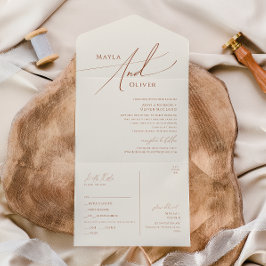 Wüste | Beige Siegel und Senden All In One Einladung