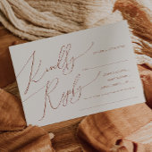 Wüste | Beige Song Request RSVP Card