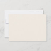 Wüste | Beige Song Request RSVP Card Karte (Rückseite)