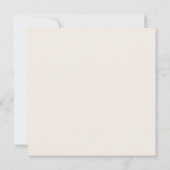 Wüste | Beige Square Wedding Einladung (Rückseite)