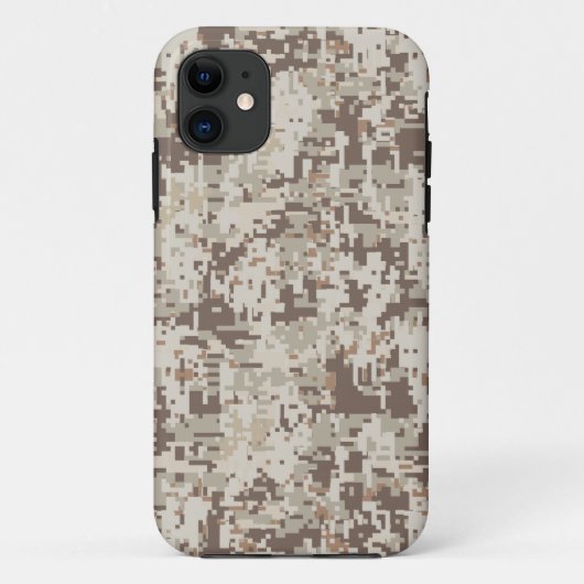 Wüste Beige Style Digital Camouflage Case-Mate iPhone Hülle (Rückseite)