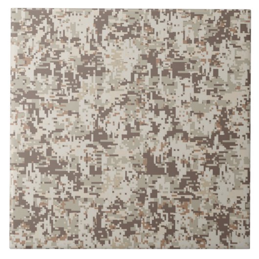 Wüste Beige Style Digital Camouflage Fliese (Vorderseite)