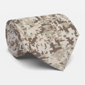 Wüste Beige Style Digital Camouflage Krawatte (Gerollt)