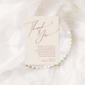 Wüste | Beige Tabelle Danke Karte