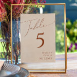 Wüste | Beige Tischnummer<br><div class="desc">Diese Wüste | Die beige Tischnummer ist perfekt für die hiesige Hochzeit in Beige- und Terrakotta-Erdtönen im Western. Die ohrenneutrale Boho-Farbpalette ist Vintag im Südwesten mit modernem Retro-Ambiente. Das Drehbuch ist eine delikate minimalistische handgeschriebene Kalligraphie, die ziemlich elegant und romantisch ist. Das Produkt ist bearbeitbar und hat viel Leerraum, sodass...</div>