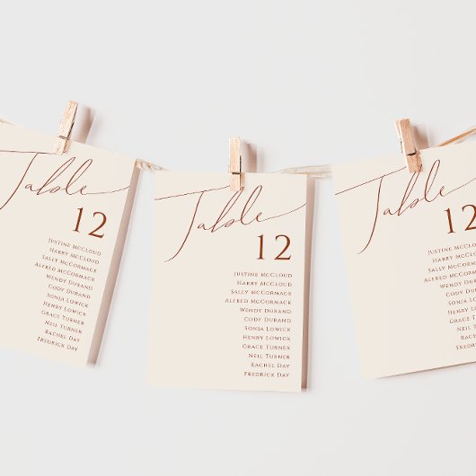 Wüste | Beige Tischnummer