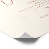 Wüste | Beige Unterschrift Drinks Unterschrift Poster (Ecke)