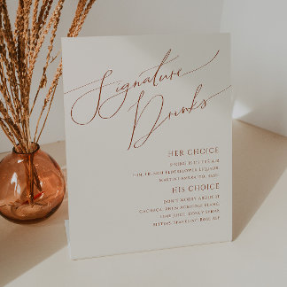 Wüste | Beige Unterzeichnungsgetränke Sockelschild