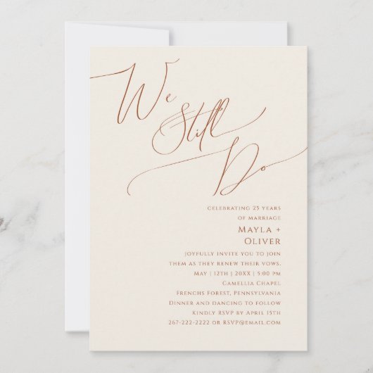 Wüste | Beige wir machen immer noch eine Neuersche Einladung (Vorderseite)