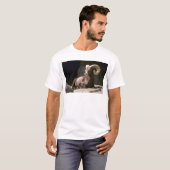 Wüste Bighornschafe (erwachsenes RAM gebettet T-Shirt (Vorne ganz)