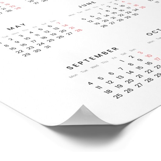 Wüste Blooms Digitale Kunst 2023 Kalenderposter Poster (Ecke)