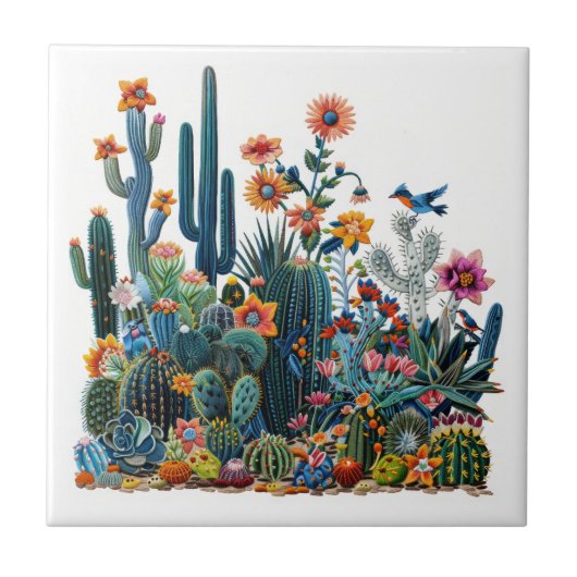 Wüste Blooms Lush Mirage Fliese (Vorderseite)