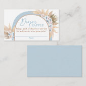 Wüste Blue Pampas Grass Boy Diaper Raffekarte Begleitkarte (Vorne/Hinten)