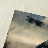 Wüste Blues: Denim Guitar Jam von Meerkat, Strandtuch (Beispiel)